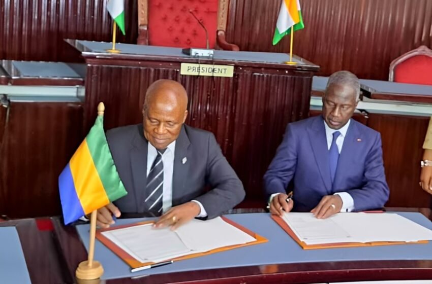  Diplomatie Parlementaire : signature d&rsquo;un protocole d&rsquo;accord entre le Gabon et la Côte-d’Ivoire