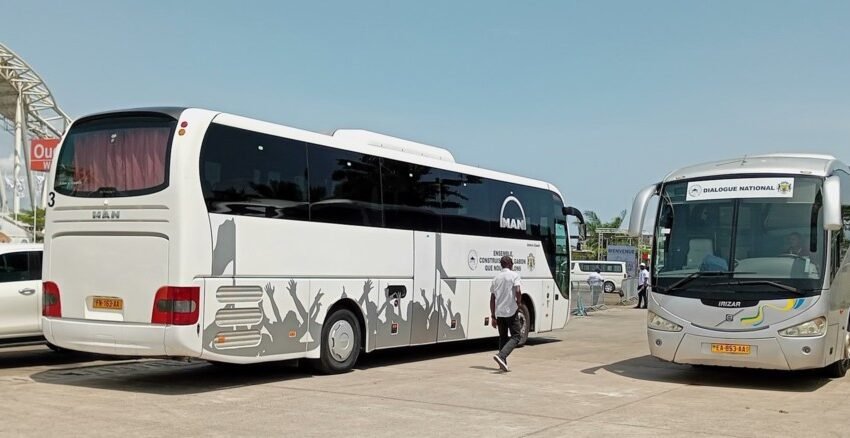 Dysfonctionnement des bus de transports : Les participants confrontés à des problèmes de transport lors du dialogue national inclusif