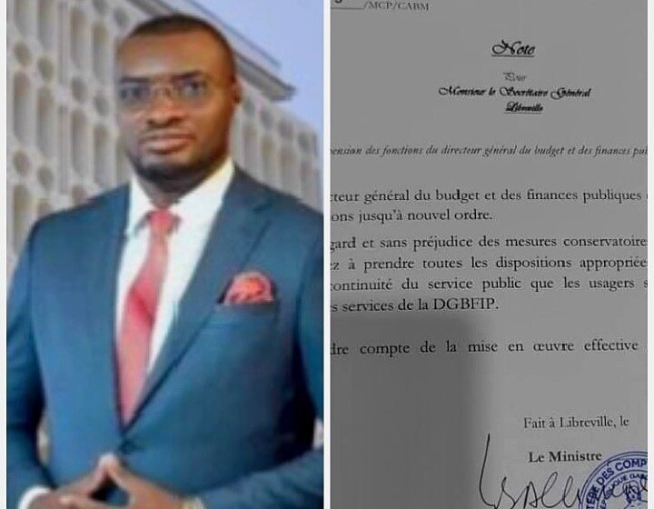  Suspension du Directeur général du Budget et des Finances Publiques